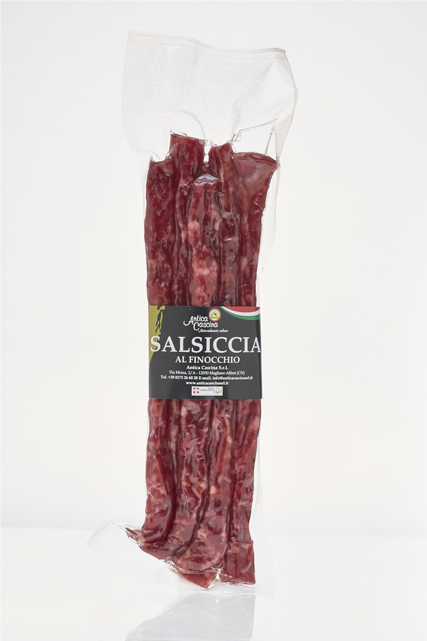 Saucisse sèche pur porc au fenouil sous vide